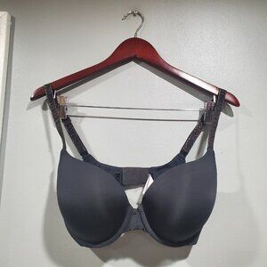 Victoria’s Secret Women’s 34DD T-Shirt Push Up Full Coverage Black Underwire Bra